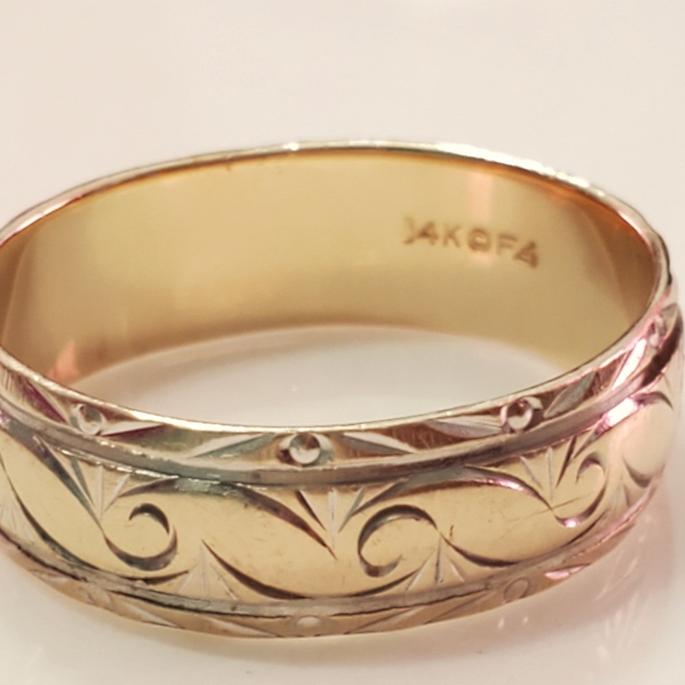 14K Mens Gold Ring